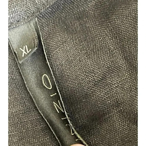 Inzio Womens size XL 100% linen black jacket lagenlook style - Picture 5 of 7